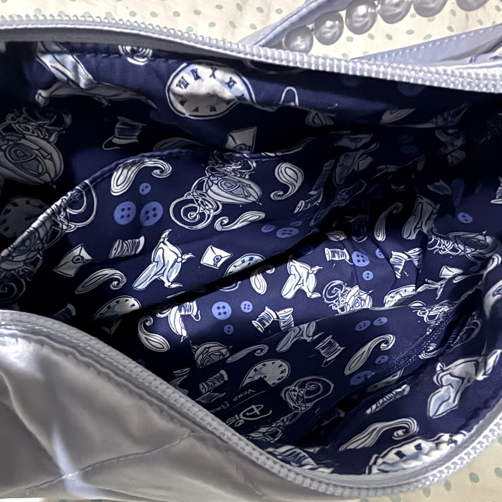 2 in 1 Cinderella X Vera Bradley Frannie Crossbody Bag Pearl Strap - Picture 11 of 13